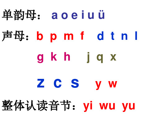 (赛课课件)一年级上册语文拼音 zh ch sh r