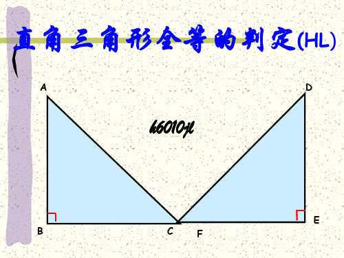 直角三角形全等的判定(HL)定理