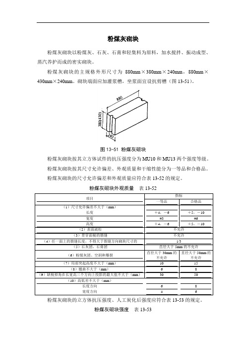 粉煤灰砌块