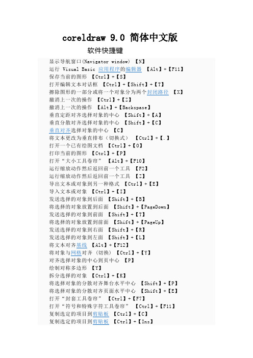 coreldraw 9.0 简体中文版