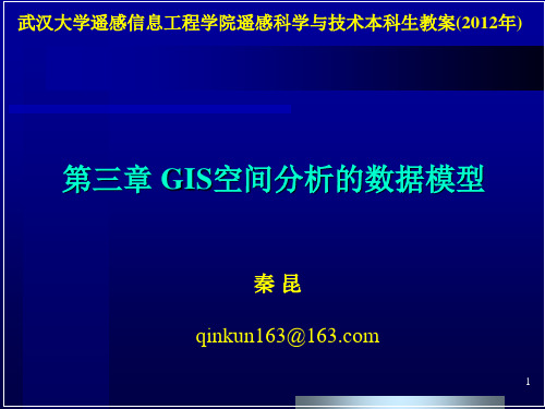 第三章 GIS空间分析的数据模型