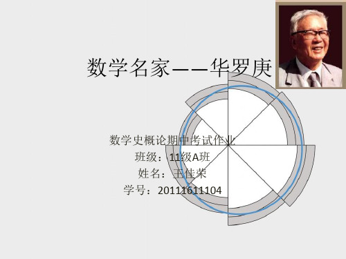 数学名家——华罗庚