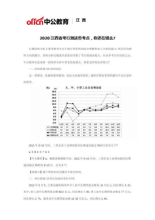 2020江西省考行测这些考点,你还在错么