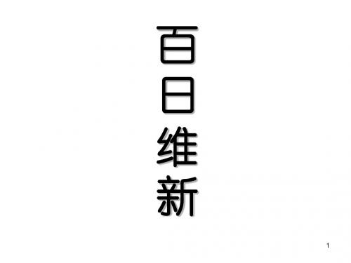 【历史】9.2《百日维新》课件(人民版选修1)