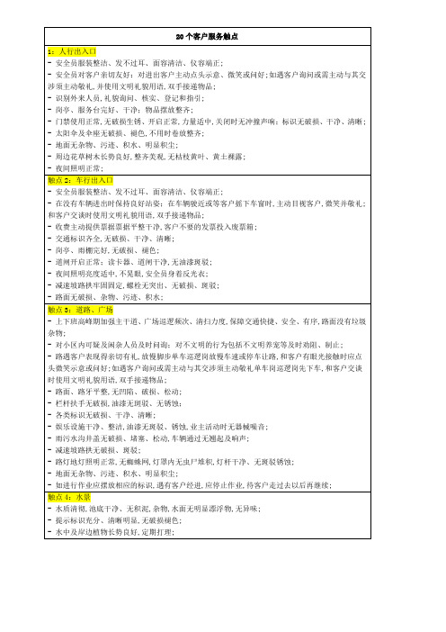 万科物业个客户服务触点