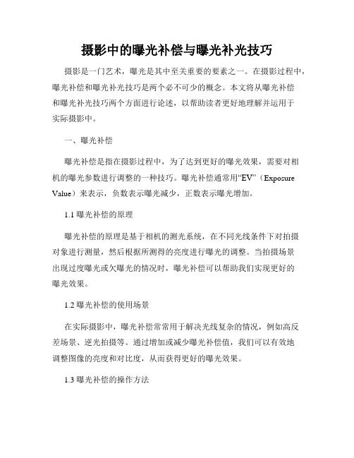 摄影中的曝光补偿与曝光补光技巧