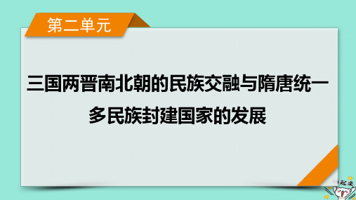 新教材适用2024版高考历史一轮总复习第2单元三国两晋南北朝的民族交融与隋唐统一多民族封建国家的发展