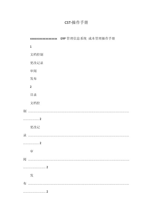 CST-操作手册