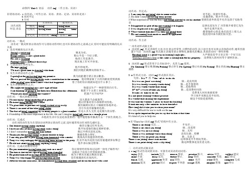 动词ing形式 答案