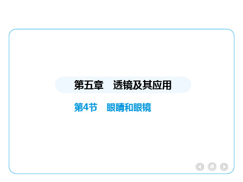 5.4 眼睛和眼镜课件-人教版(2024)物理八年级上册