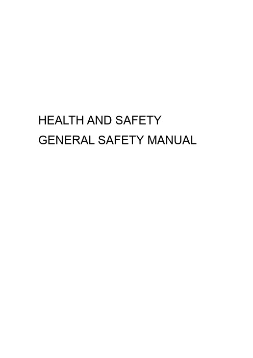 HEALTH AND SAFETY