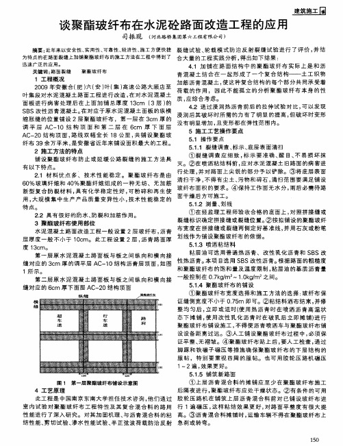 谈聚酯玻纤布在水泥砼路面改造工程的应用