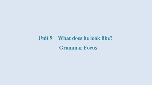 Unit+9 Grammar+Focus 人教版英语七年级下册