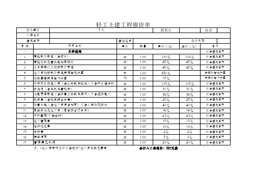 报价单范本(1) (1)