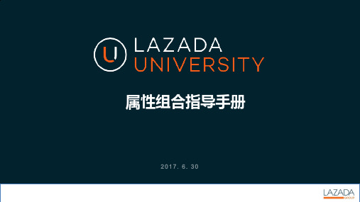 属性组合指导手册-Lazada