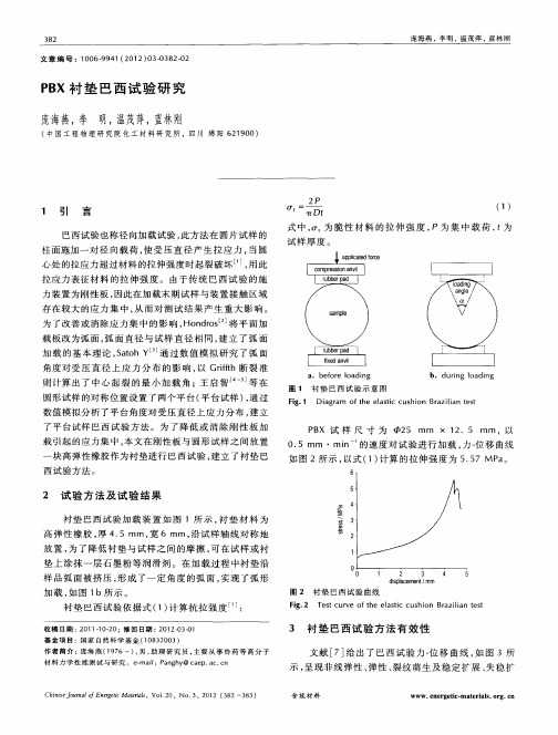 PBX衬垫巴西试验研究