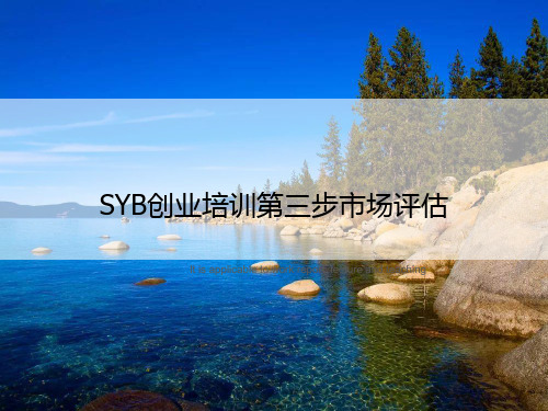 SYB创业培训第三步市场评估