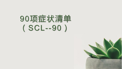 90项症状清单(SCL--90)