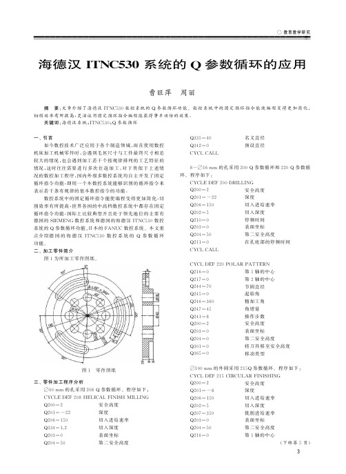 海德汉ITNC530系统的Q参数循环的应用