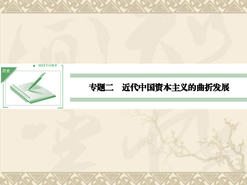 高一历史教学课件2.1 近代中国民族工业的兴起(人民版必修2)