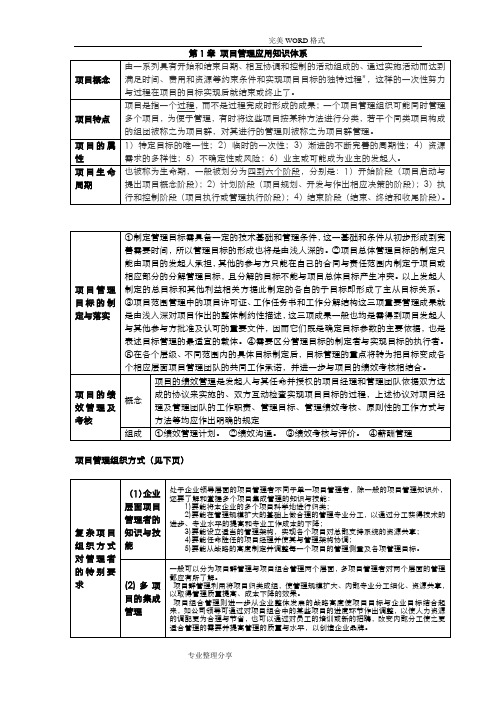 项目管理及招标采购