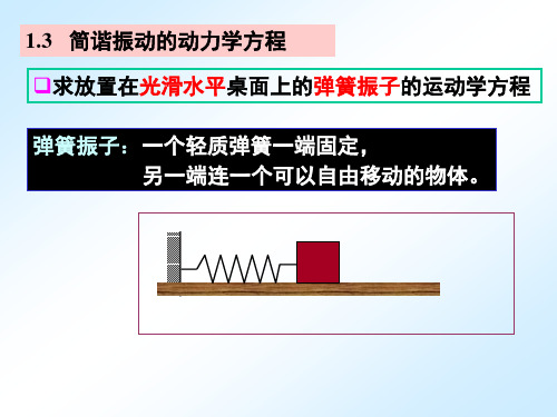 简谐振动的动力学方程