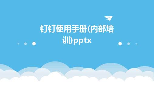 2024版钉钉使用手册(内部培训)pptx