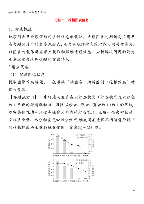 2020版高考地理复习题型增分练题型一选择题方法二挖掘图表信息学案