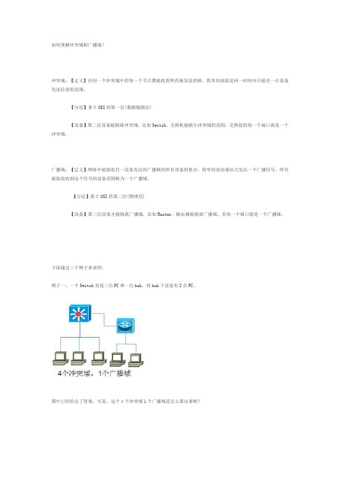 如何计算冲突域和广播域-图解分析