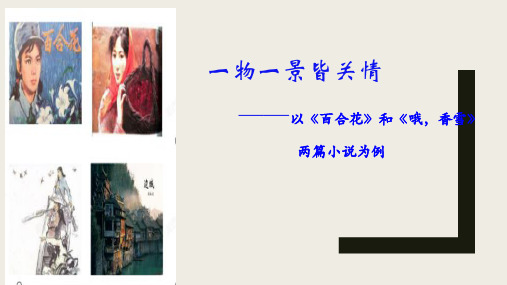 3.《百合花》《哦香雪》诗化分析课件统编版高中语文必修上册