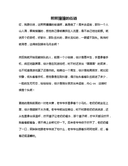 作文《熙熙攘攘的街道》