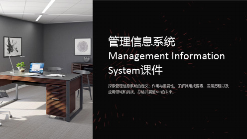 管理信息系统ManagementInformationSystem课件