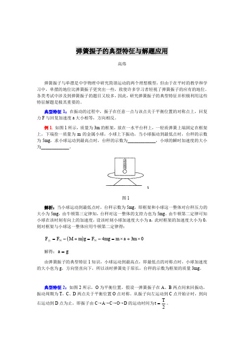 弹簧振子的典型特征与解题应用