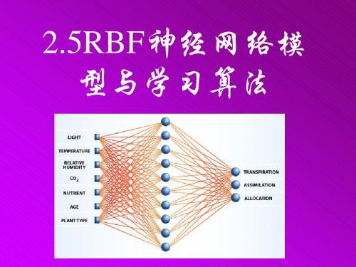 2.5RBF神经网络模型与学习算法