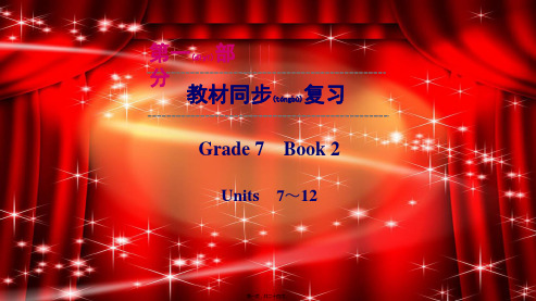 中考英语总复习第1部分教材同步复习Grade7book2Units712