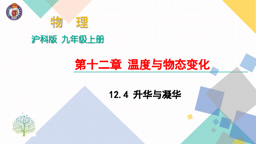 12.4 升华与凝华 (共17张PPT) 公开课一等奖课件PPT