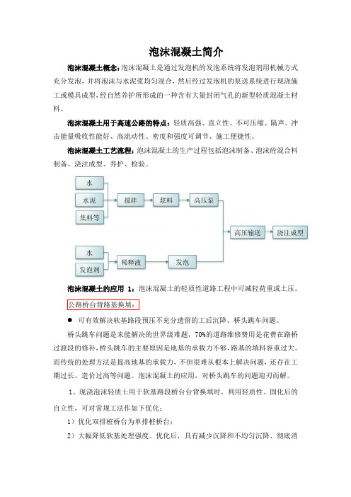 泡沫混凝土简介