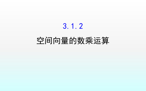 2019-2020学年高中数学人教A版选修2-1精讲优练_3.1空间向量及其运算3.1.2空间向量的数乘运算