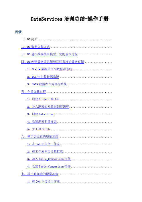 DataService操作手册