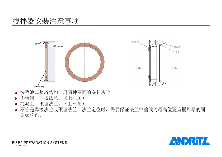 搅拌器安装和维护指南(摘自说明书)[1]