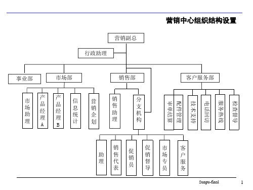 北京XXX电器XX战略咨询营销组织结构设计课件