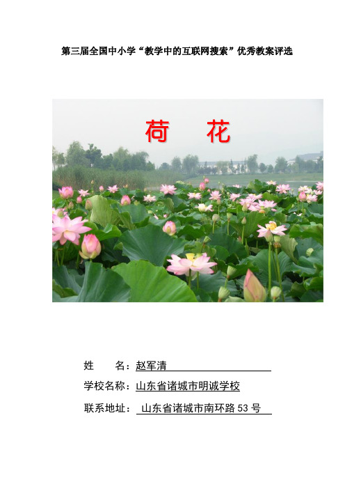 《荷花》教学设计