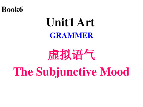 人教版高二英语高中英语选修6 Unit1 Art - Grammar  课件