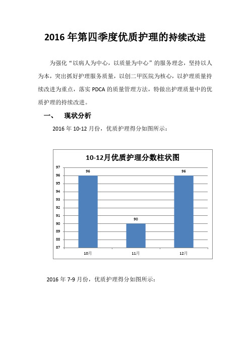 10-12月份的优质护理