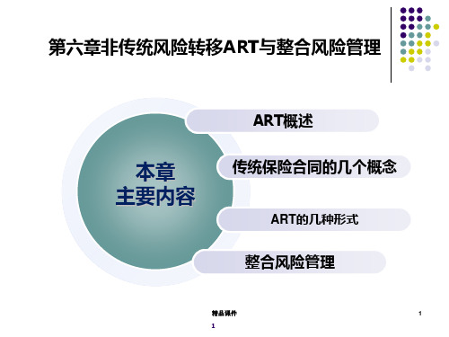 风险管理ART产品与整合风险管理PPT课件