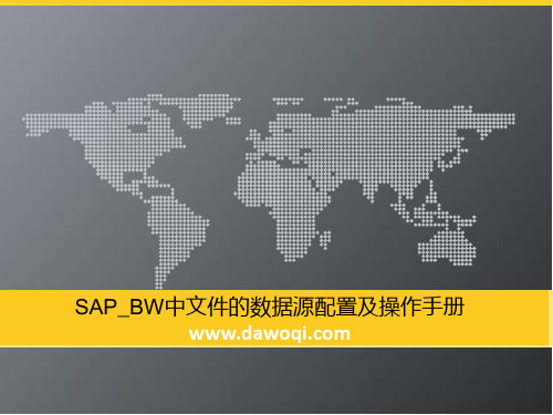 SAP_BW中文件作为数据源配置及操作手册