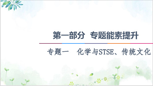 新高考化学二轮配套课件专题化学与STSE、传统文化PPT