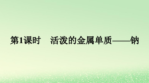 2023年高中化学第二章海水中的重要元素__钠和氯第一节钠及其化合物第1课时活泼的金属单质__钠