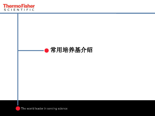 微生物 常用培养基介绍