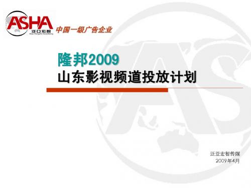 隆邦2009山东影视频道计划090402